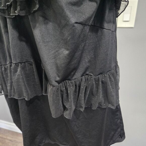 🐢 Cacique Black Ruffle Tank/Cami 18/20 - Picture 7 of 10